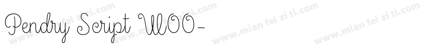Pendry Script W00字体转换